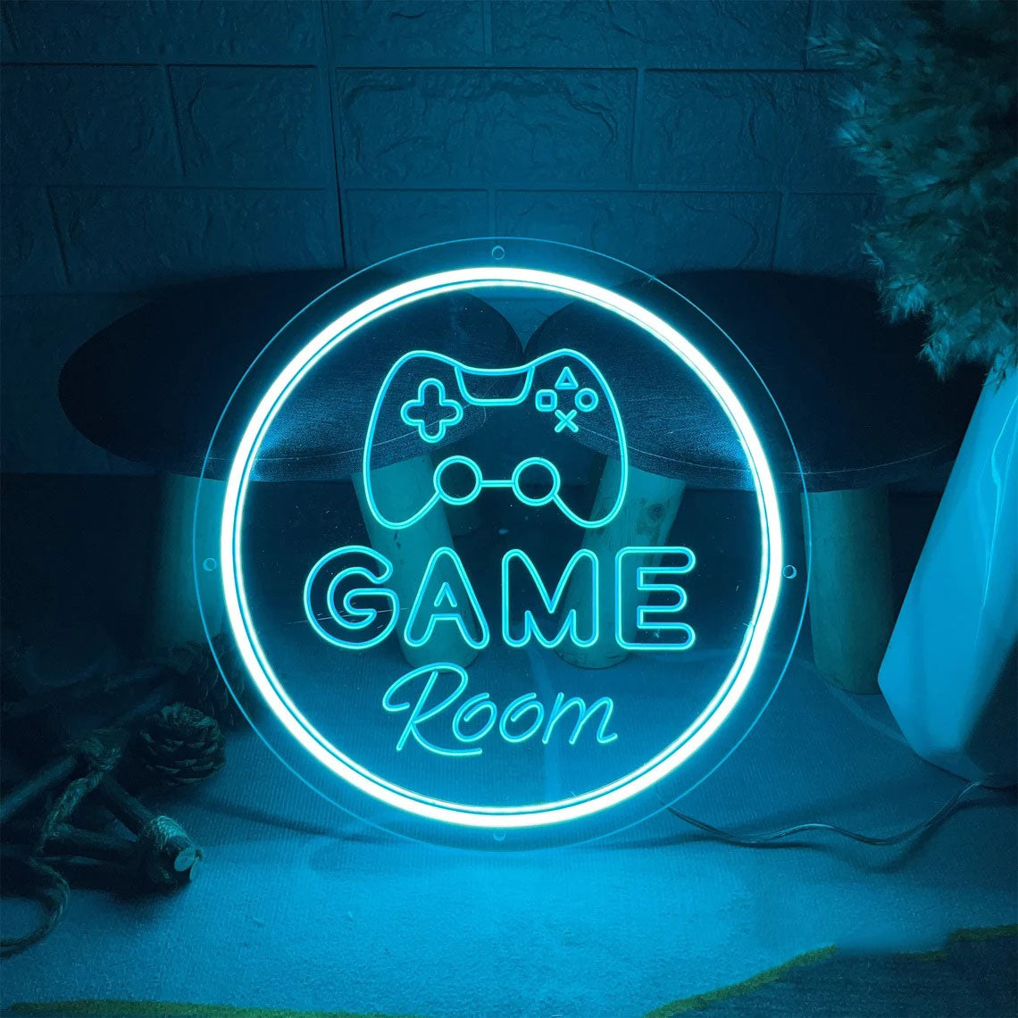 3D Engraved Neon Sign: Game Room