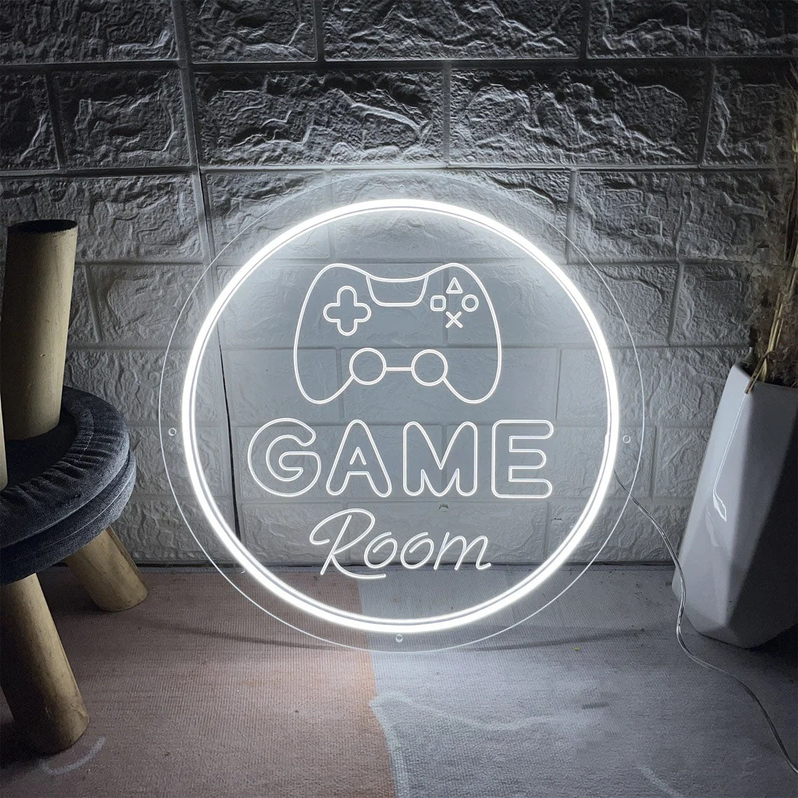 3D Engraved Neon Sign: Game Room
