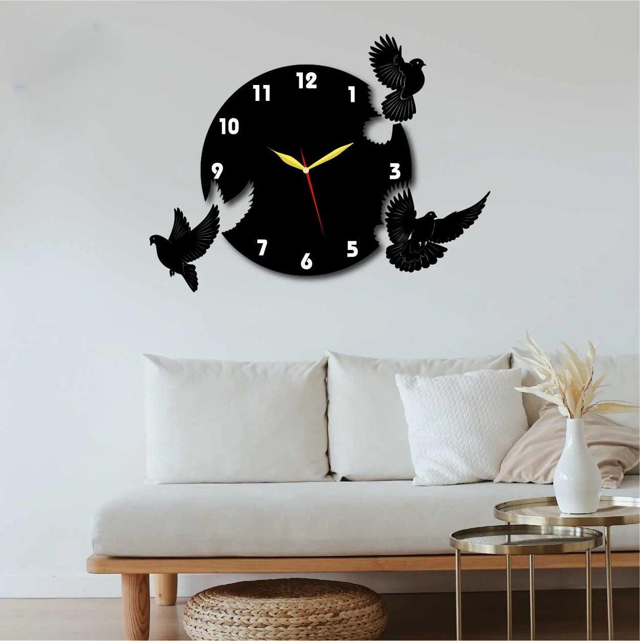 Birds Acrylic Wall Clock