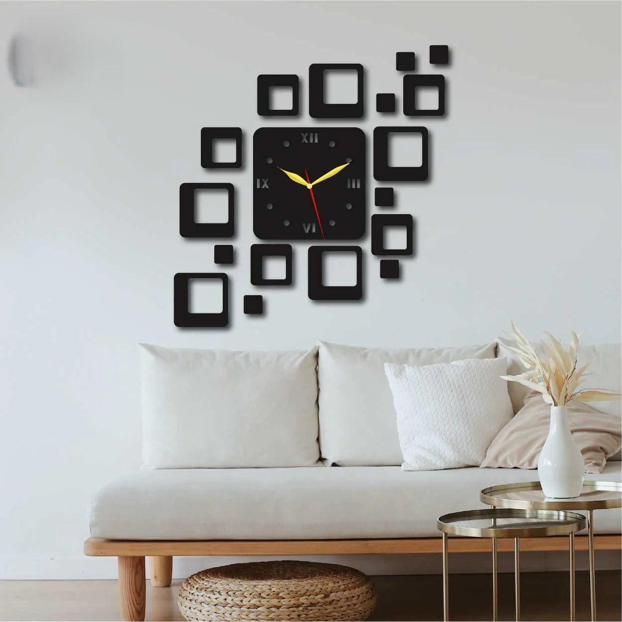 Modern Geometric Acrylic Wall Clock