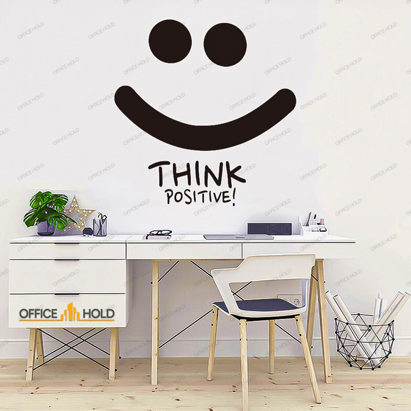 Think Positive Motivational Company Culture Art Wall Decor