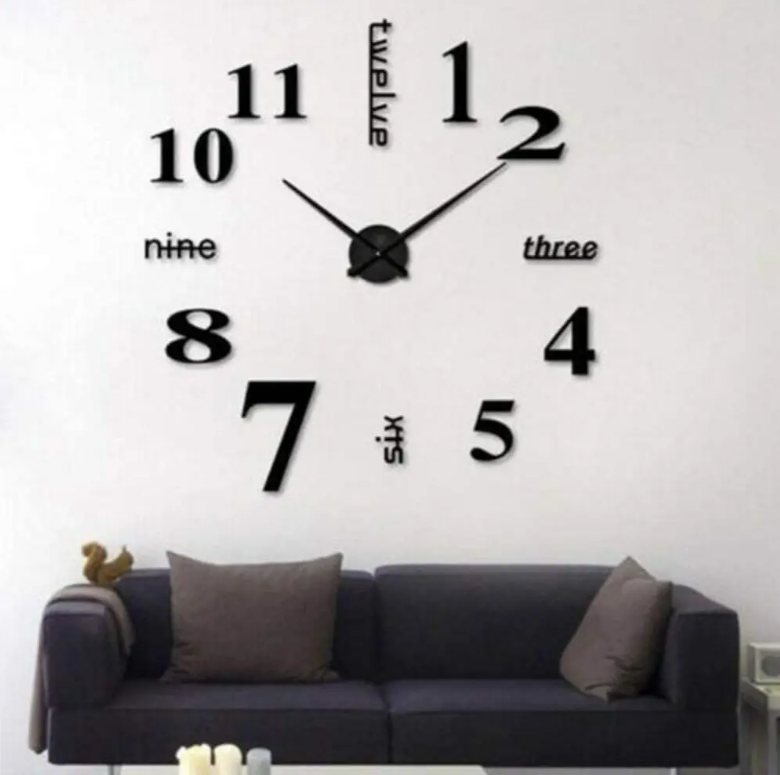 DIY Decorative 3D Acrylic Wall Clock