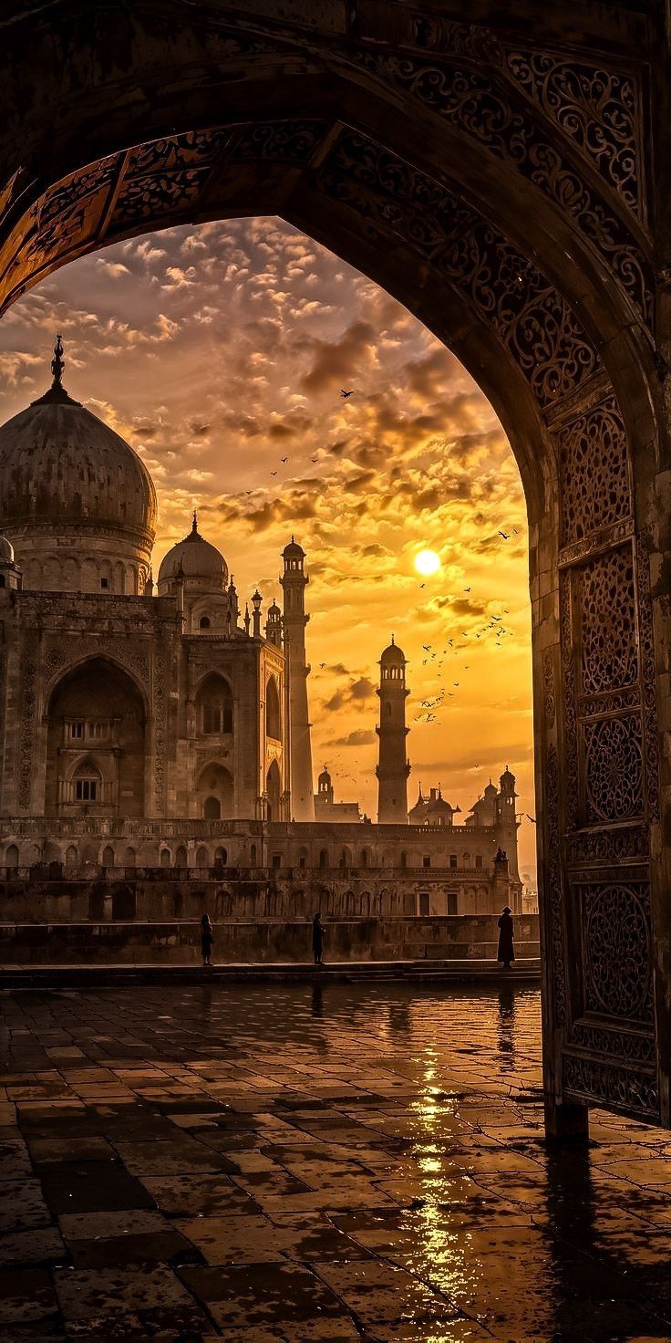 Golden Sunset Through the Mughal Arch