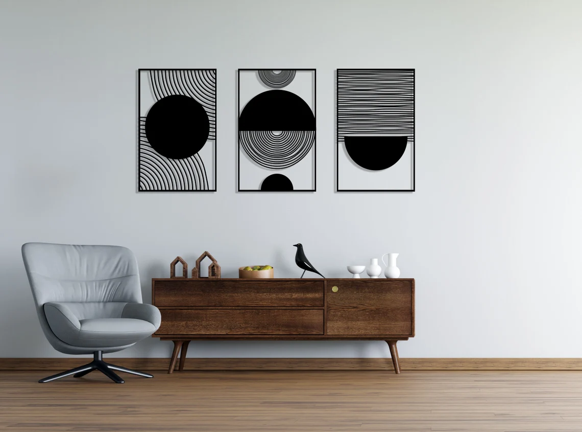 Modern Luxury Style Wall Art, Absract Boho Wall Art, Mid Century Decor, Office Decor
