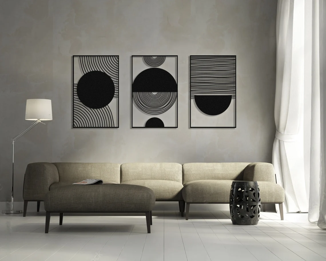 Modern Luxury Style Wall Art, Absract Boho Wall Art, Mid Century Decor, Office Decor