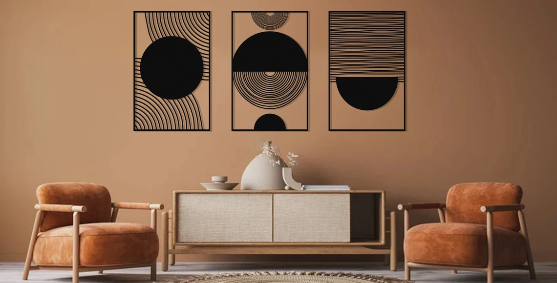 Modern Luxury Style Wall Art, Absract Boho Wall Art, Mid Century Decor, Office Decor