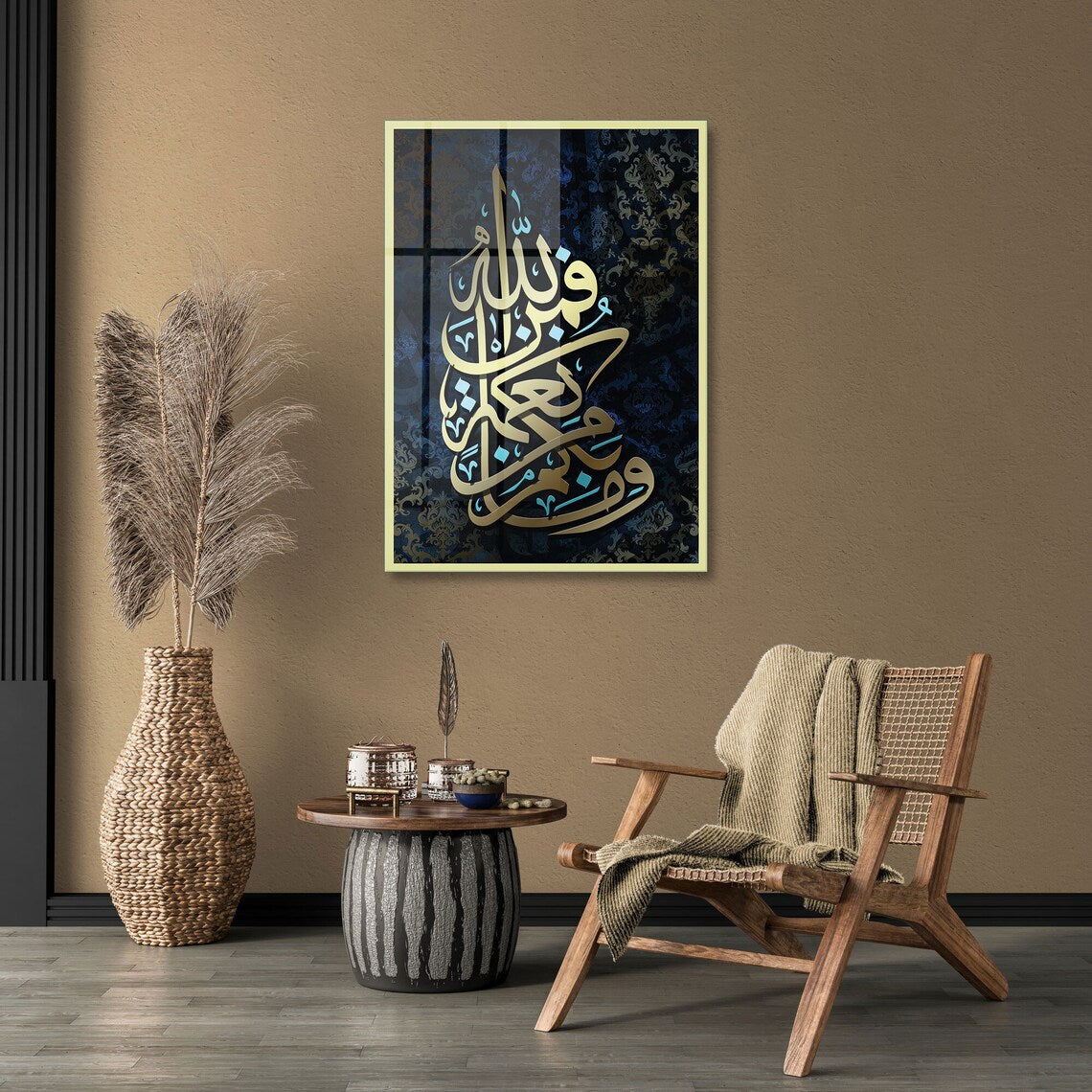Tempered Glass Wall Art, Islamic Wall Art, Glass Art, Wall Hangings, Large Wall Art