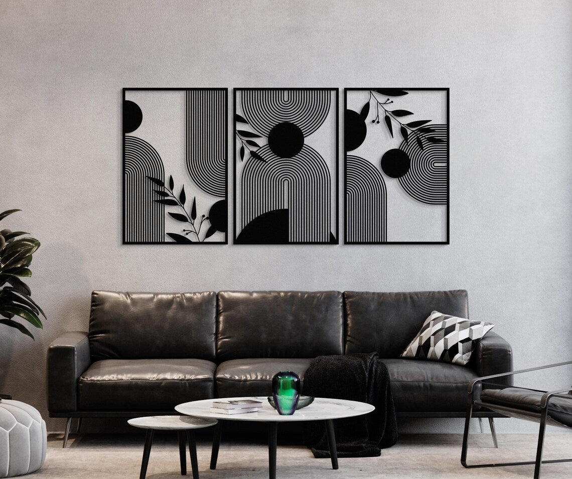 Modern Luxury Wall Art, Mid Century Wall Decor, Abstract Wall Sculpture