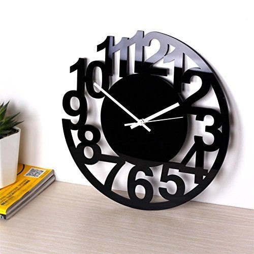 Black Analog Acrylic Wall Clock: A Modern Touch for Any Space