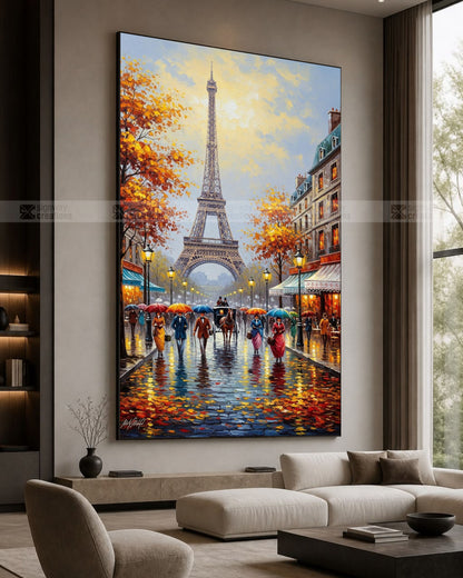 Parisian Rainy Street