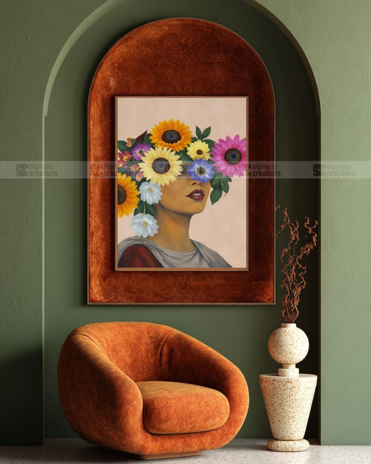 Floral Veil Portrait