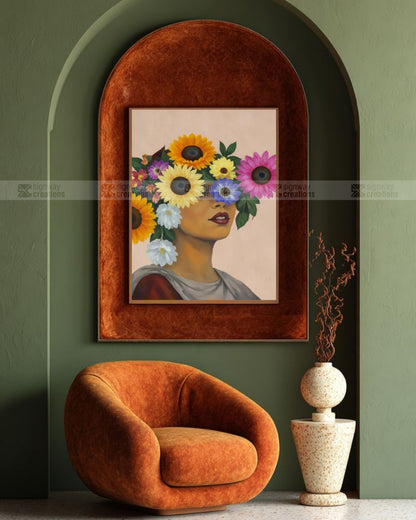 Floral Veil Portrait