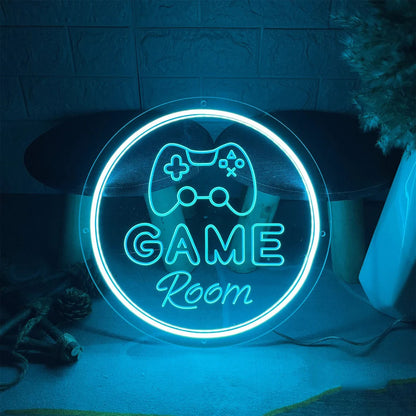 3D Engraved Neon Sign: Game Room