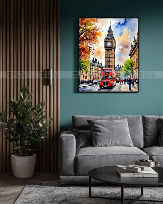 London Big Ben Watercolor