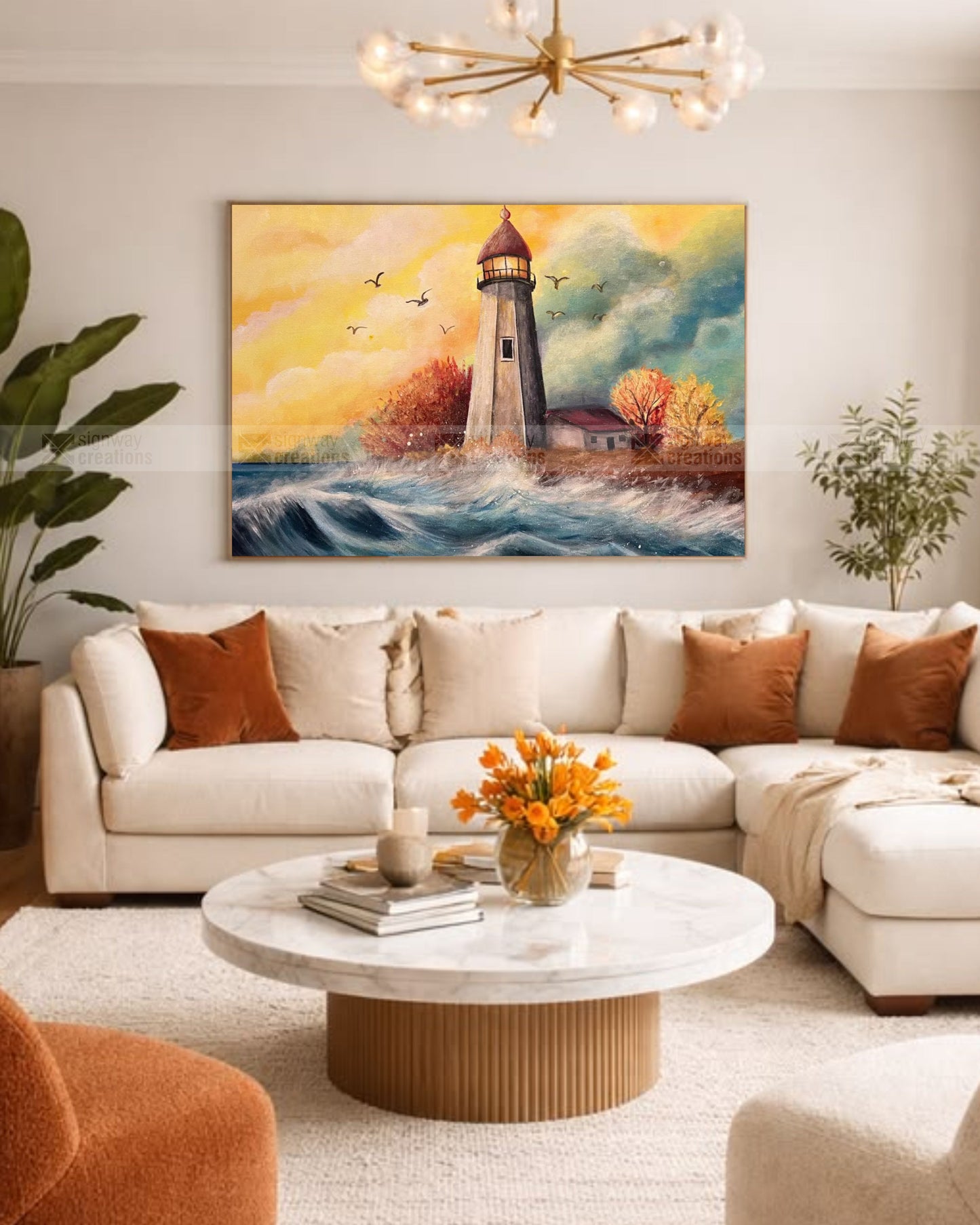Coastal Lighthouse Sunset