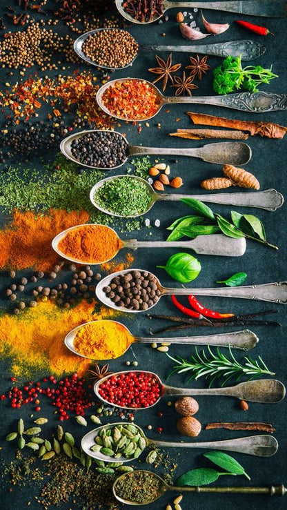 Spices & Herbs Flatlay Canvas
