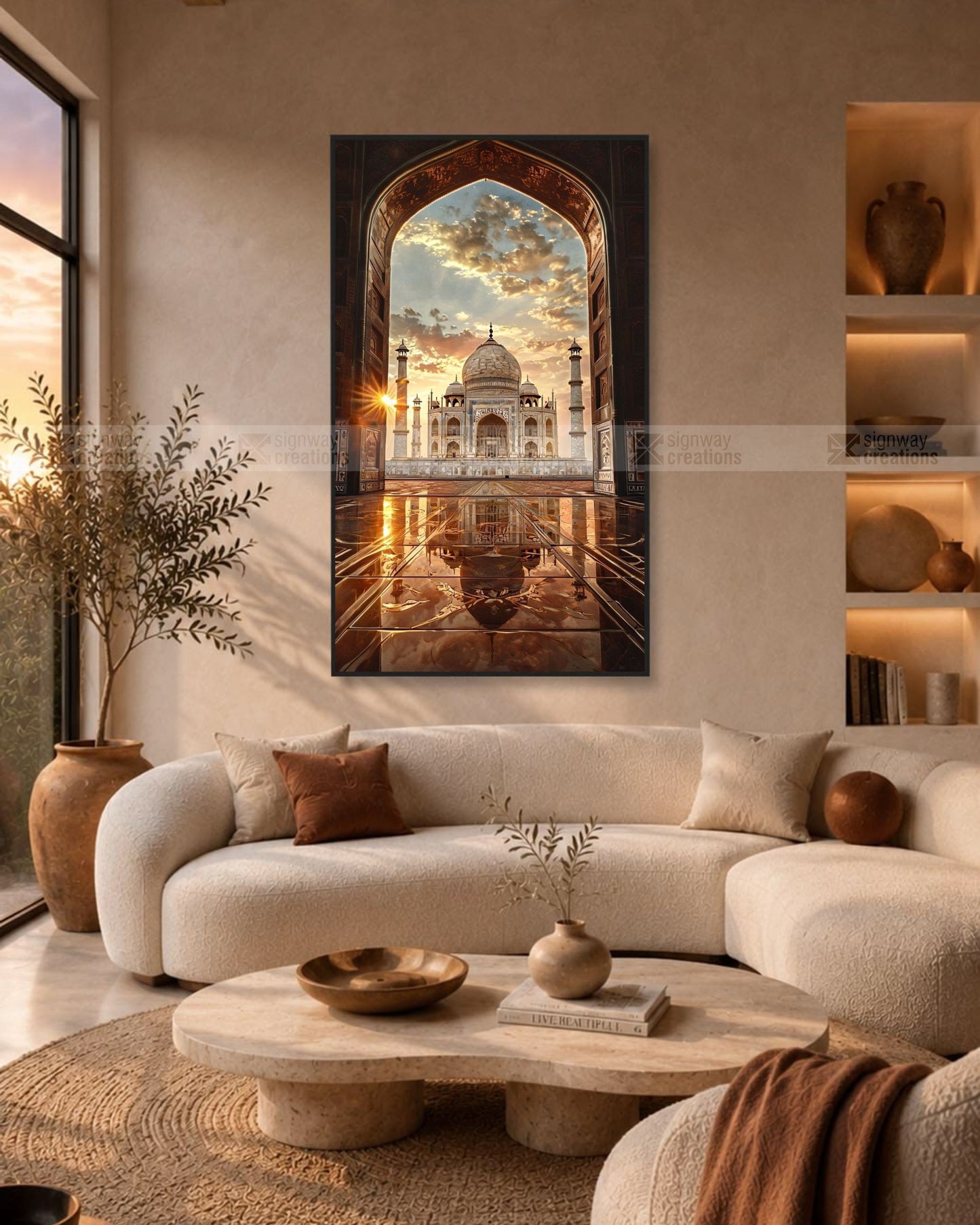Taj Mahal Sunrise Through the Archway