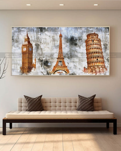 Iconic Landmarks Triptych
