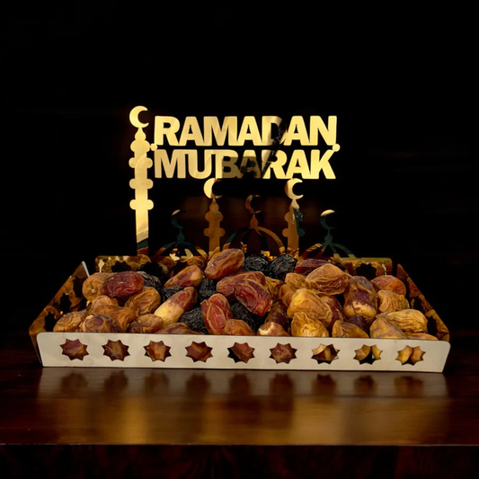 Ramadan Mubarak Dates Tray (Large)