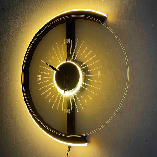 Decorative Neon Wall Art Clock – LED Wall Clocks