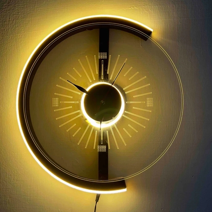 Decorative Neon Wall Art Clock – LED Wall Clocks