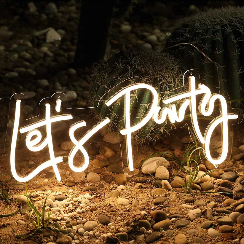 Let’s Party Neon Sign