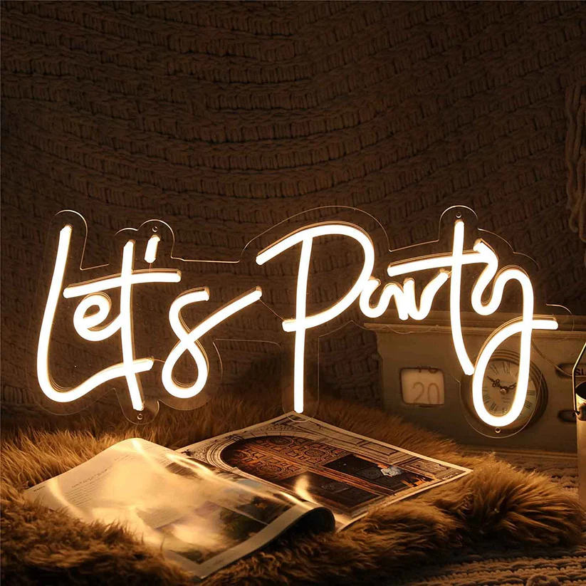 Let’s Party Neon Sign