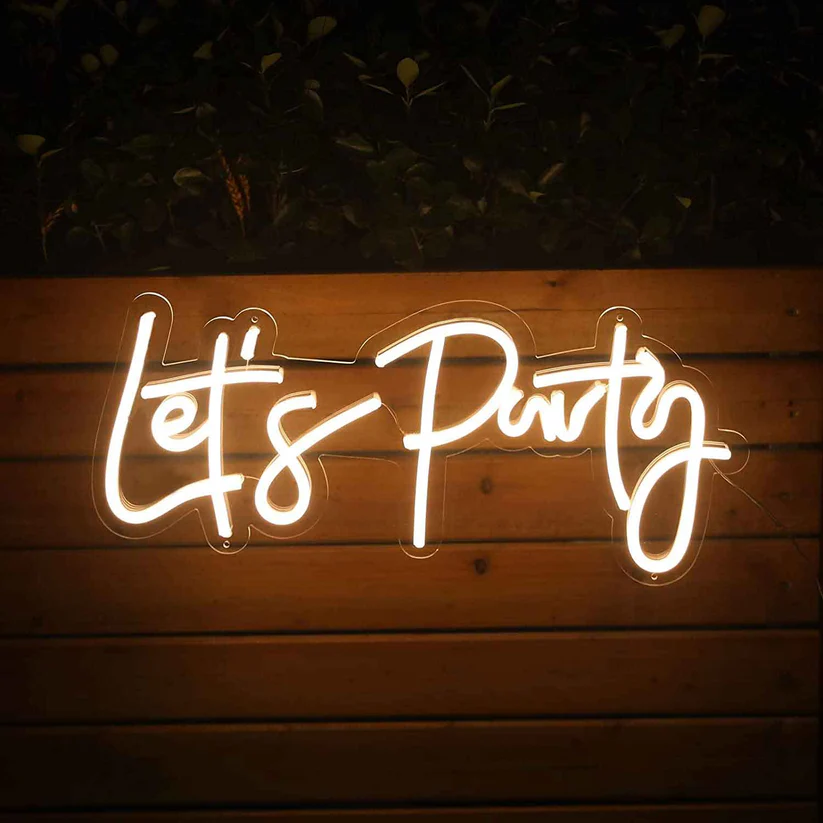 Let’s Party Neon Sign