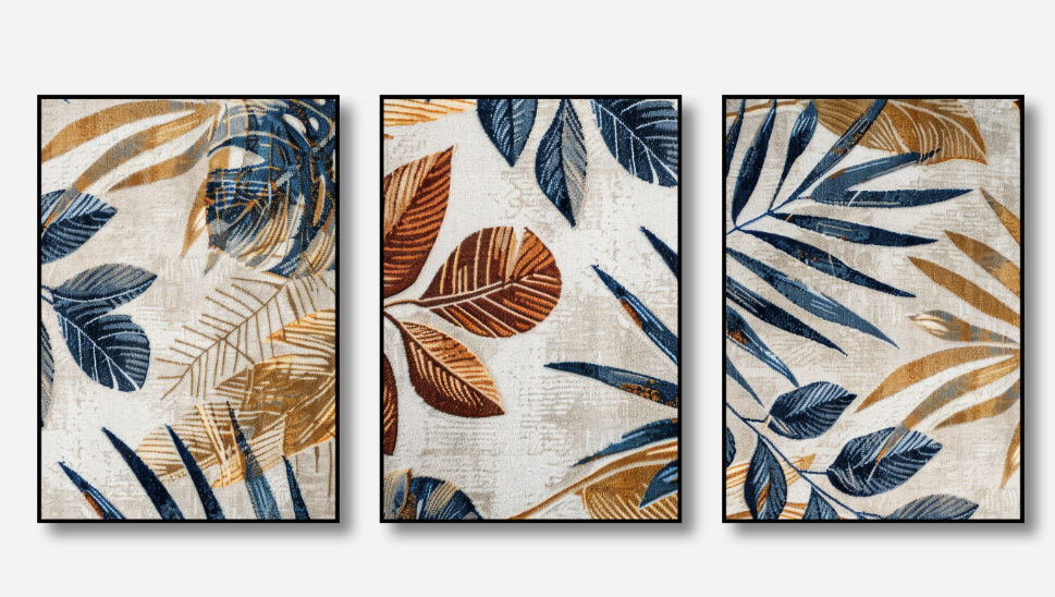 Forest Floor – Tropical Botanical Canvas Set of 3