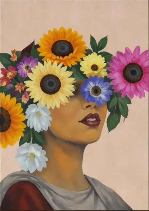 Floral Veil Portrait