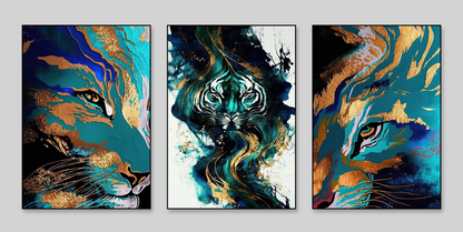Born Wild – Tiger Canvas Set of 3