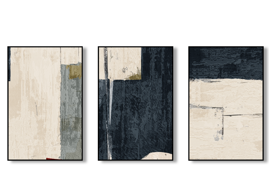 The Quiet Room Canvas Set of 3
