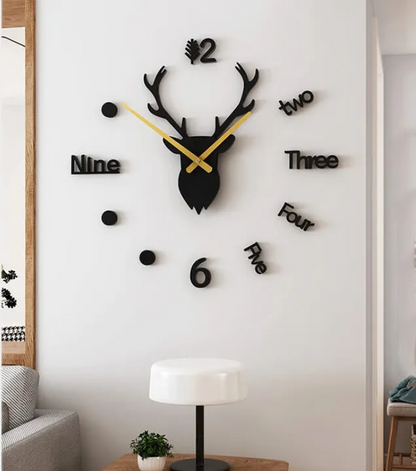 Chic Antler Wall Clock: A Stylish Blend of Nature and Time