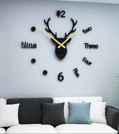 Chic Antler Wall Clock: A Stylish Blend of Nature and Time
