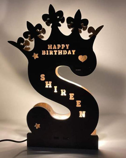 Customizable Wooden Engraved Name Personalized Night Light