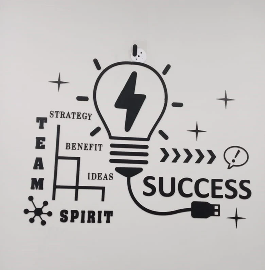 Illuminate Success: Team Spirit Acrylic Wall Art