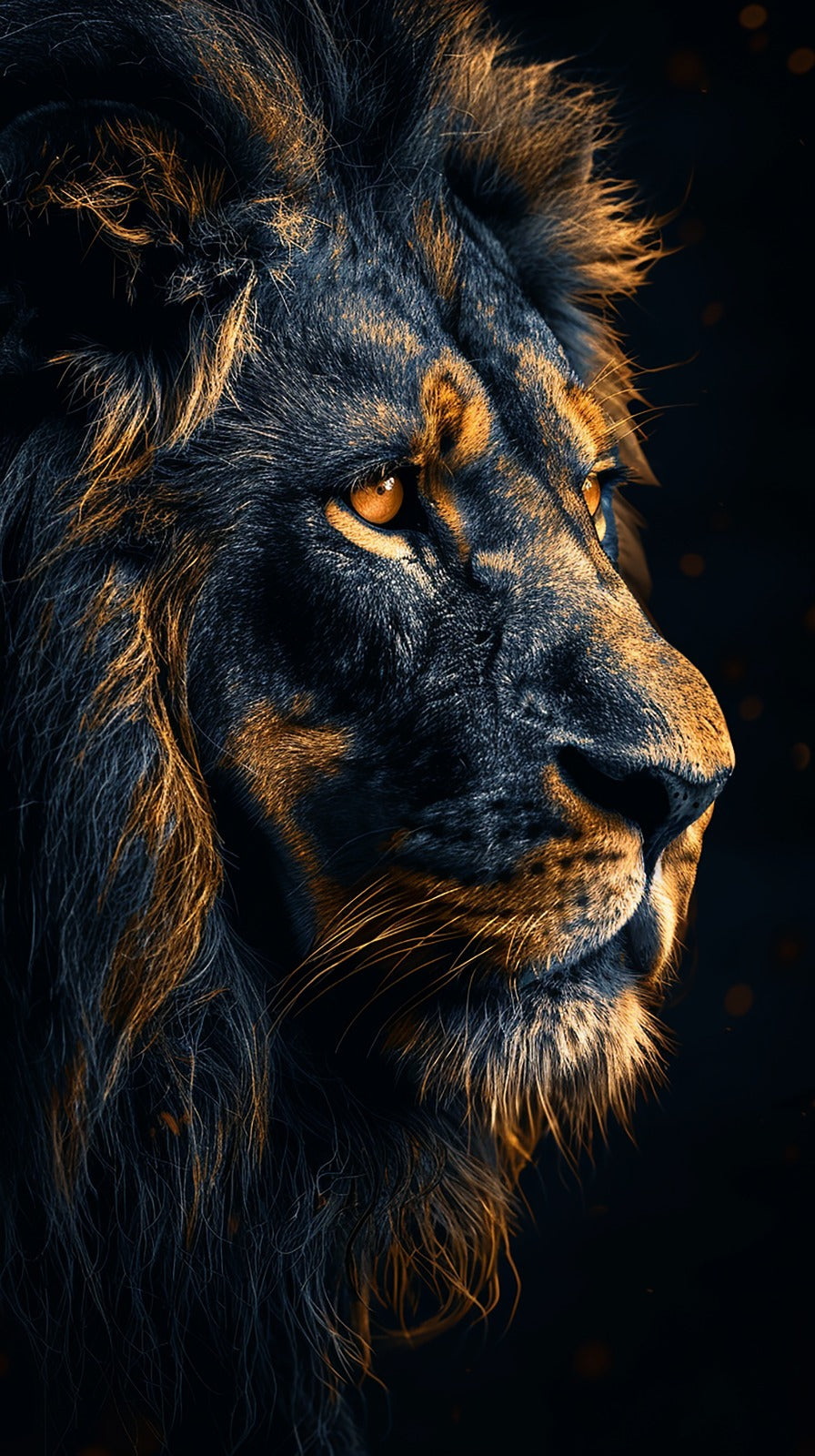 The Last King – Crown of Shadows | Premium Lion Canvas Wall Art