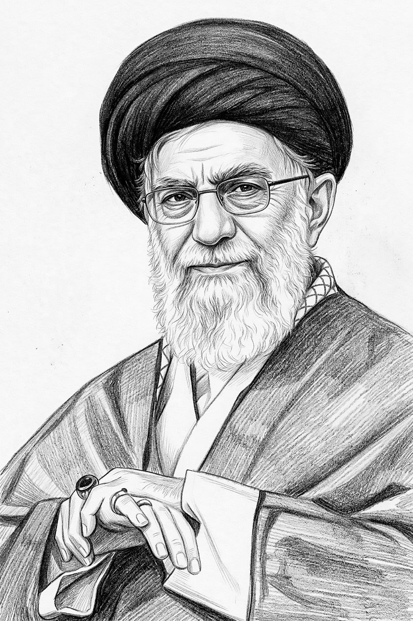 Pencil Art Canvas Portrait