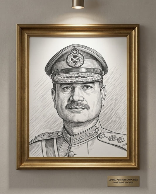 Pencil Art Canvas Portrait