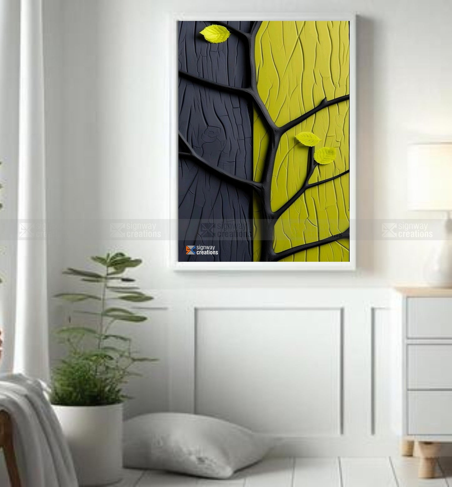 Abstract Nature Tree Canvas