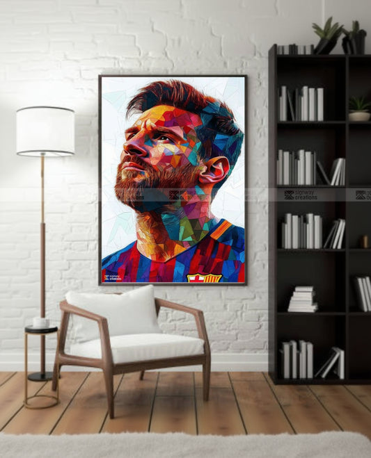 Football Legend Geometric Pop Art
