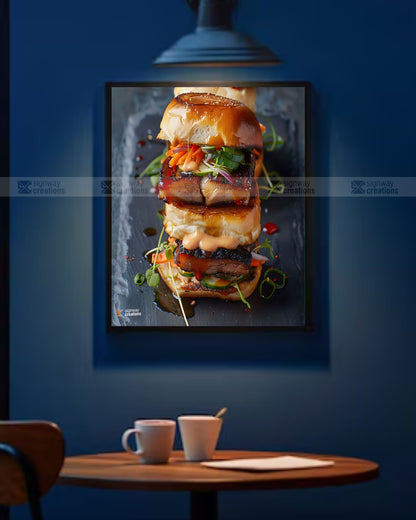 Levitating Sushi Art Canvas