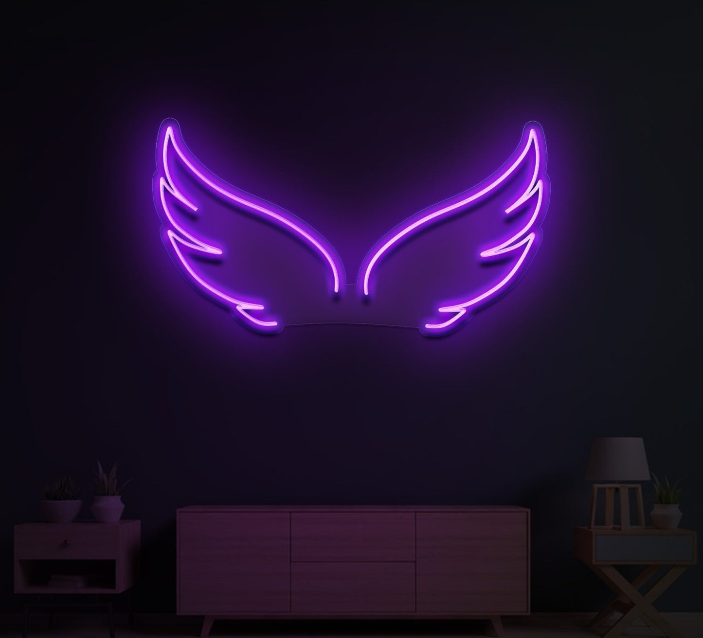 Classic LED Neon Angel Wings