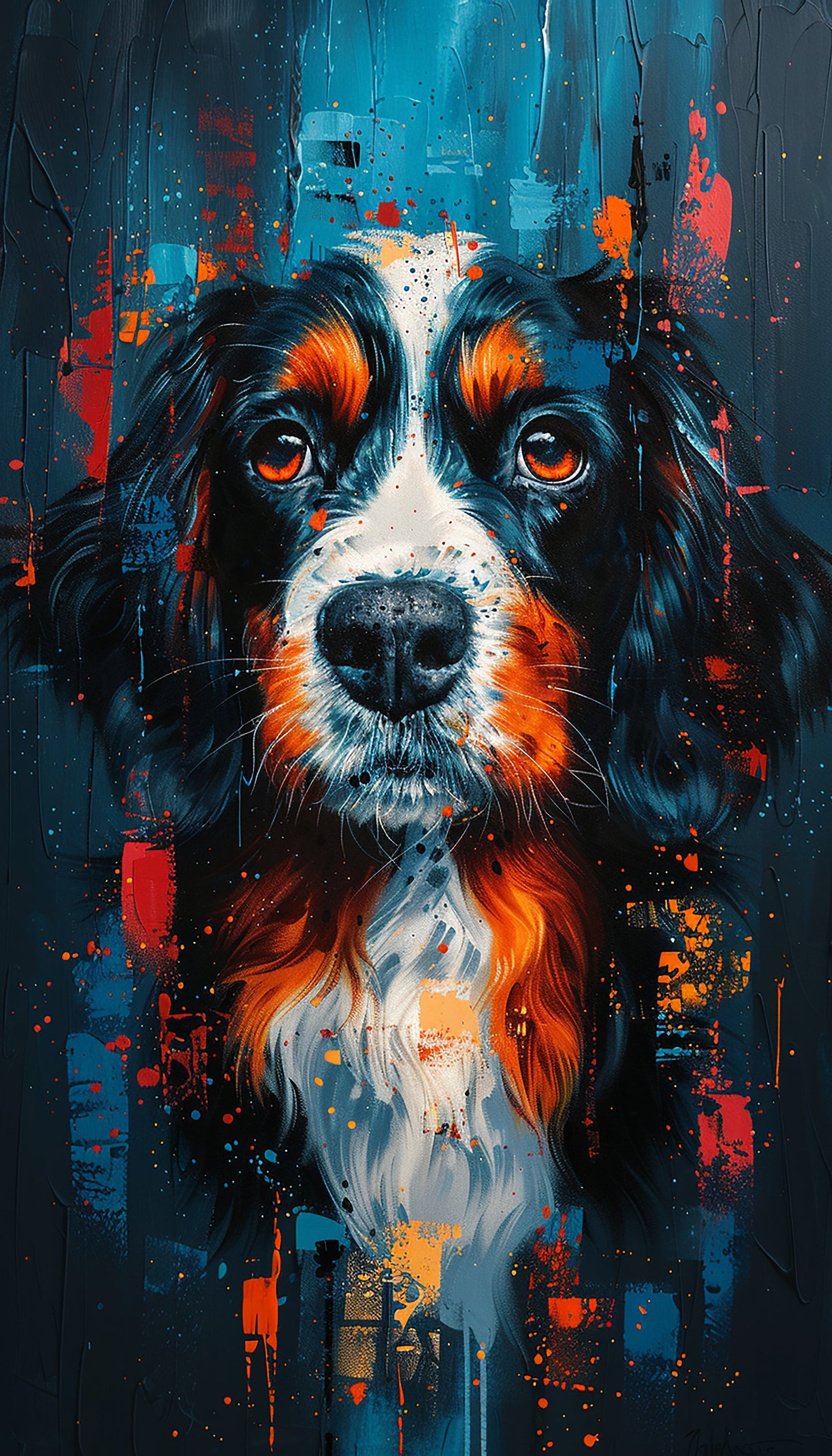 Loyal Soul – Abstract Dog Portrait