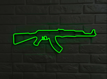 Gun Led Neon Signs AK 47 gift Pistol LED Neon Lights Gun Wall Art Décor Neon