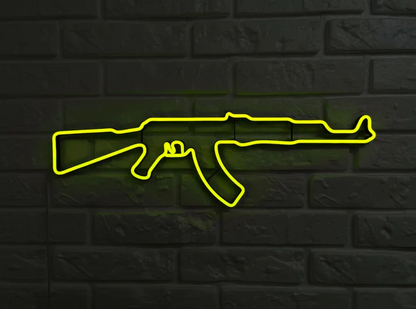Gun Led Neon Signs AK 47 gift Pistol LED Neon Lights Gun Wall Art Décor Neon