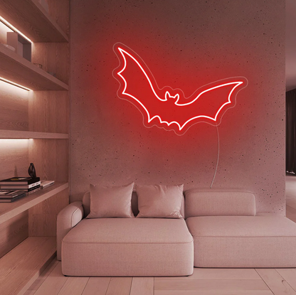 Bat Cartoon character LED Neon Sign