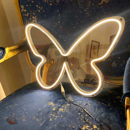 Butterfly Selfie Neon Acrylic Mirror