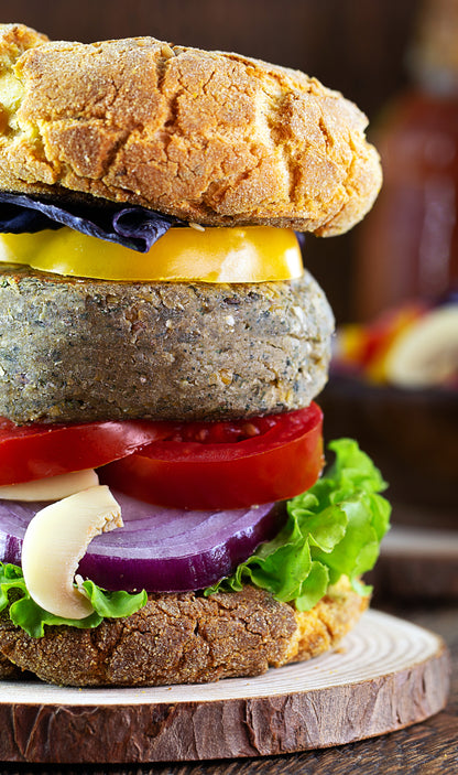 Burger Close-Up Canvas
