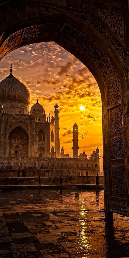 Golden Sunset Through the Mughal Arch